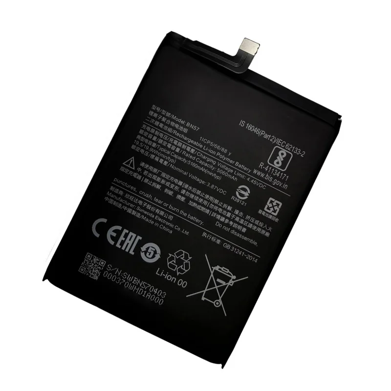 Batería de teléfono original de alta calidad BN57 5160mAh para Xiaomi Pocophone X3 Poco X3 Pro, baterías de reemplazo, envío rápido 5