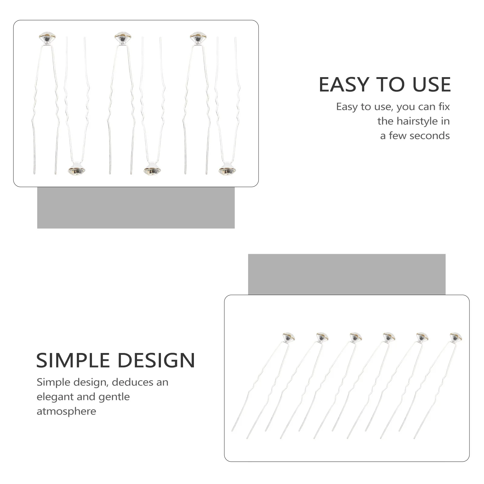 20 قطعة دبوس الشعر على شكل دبوس الشعر للنساء الفرنسية تويست العقدة دبوس الزفاف حفل زفاف عصا الشعر دبابيس الشعر اللؤلؤ الزخرفية #5