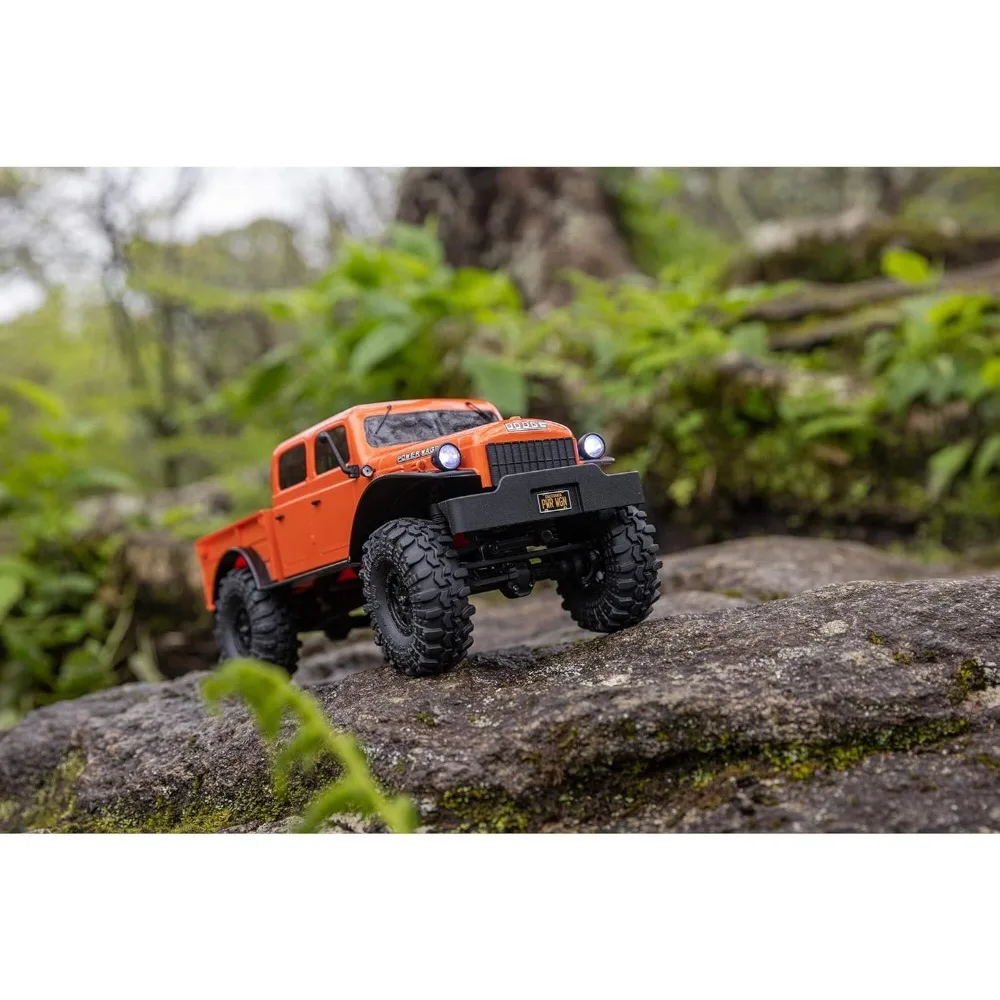 الألعاب والألعاب/شاحنة RC SCX24 40's 4 أبواب Dodge Power Wagon Orange1/24 4 Wheel Drive-RTR (كل ما يتضمن تشغيلها) #6