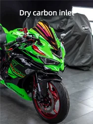 Modified Carbon Fiber Air Intake Stamping Port, Bird Beak Stator, Lower Lip Deflector, Kawasaki ZX-4R, ZX4RR, ZX25R