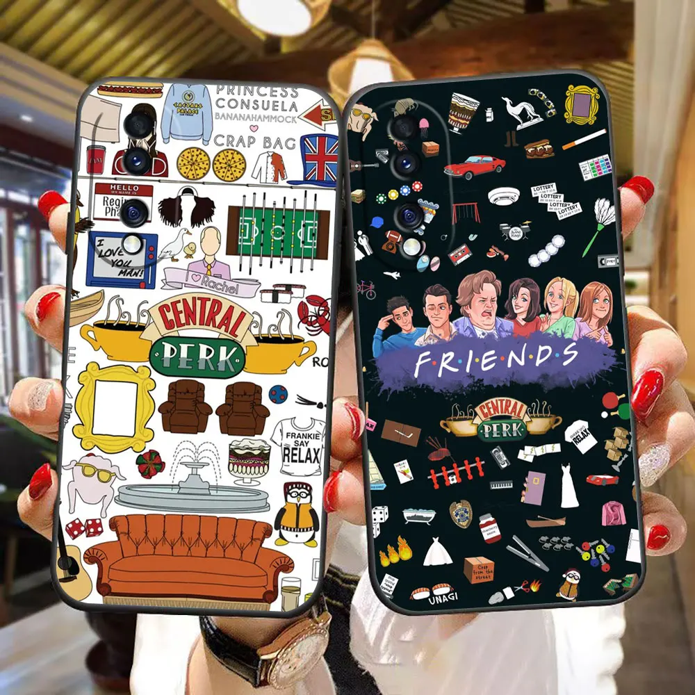 Central perk amigos tv mostrar caso de telefone para huawei nova 3i 7i 8i p30 honor 400 90 x5c x6b x7a x7b x7d x8b x9 x9b x9a x9d capa