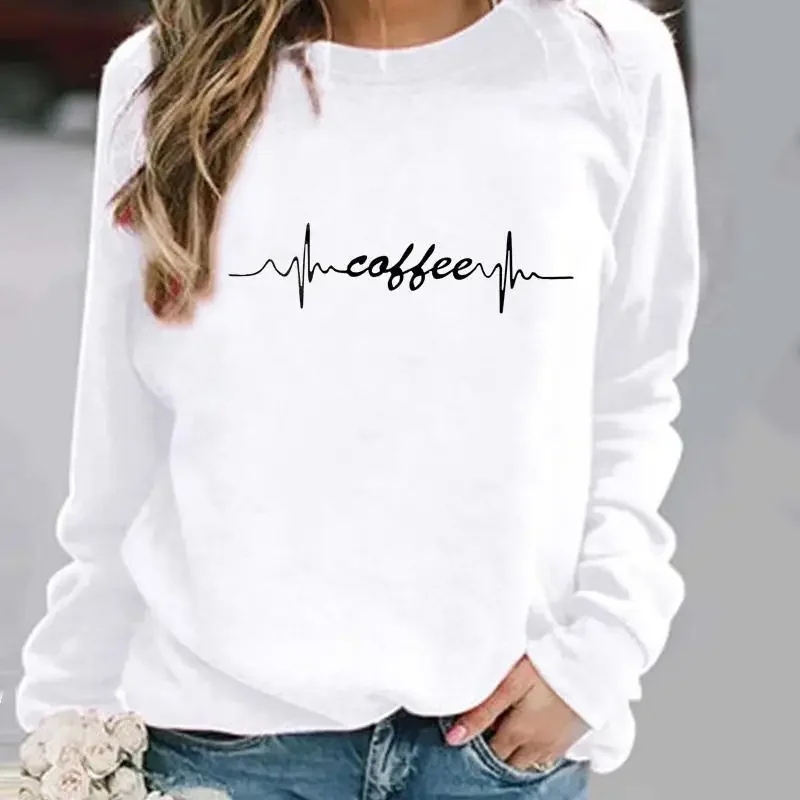 Europe and The United States Interesting Star Print Pattern Round Neck Hoodie Top Sweatshirt  Streetwear Women  Sweatshirts