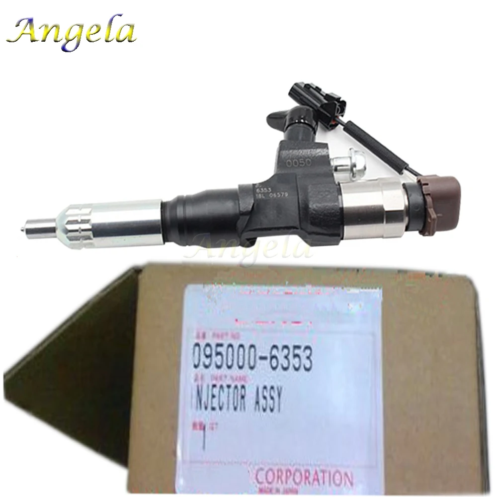 

DENSOO 095000-6353 New Fuel Injector 23670-E0050 Hin-o J05E J06 Kobelc-o Excavator