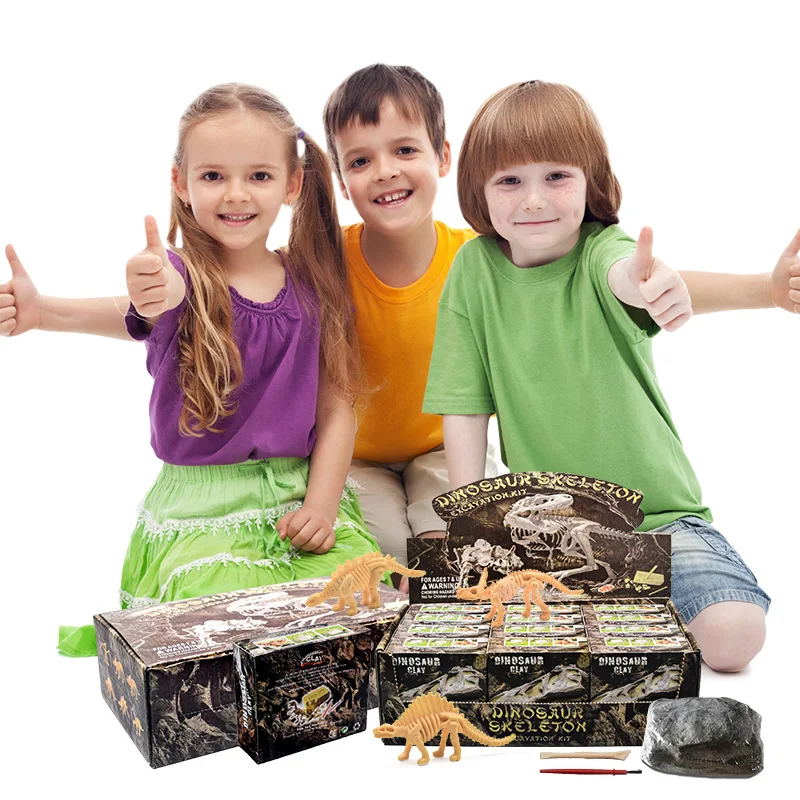 DIY Handmade Archaeological Dig Dinosaur Fossil Toys Children's Science Cognitive Toys Surprise Box Children Puzzle Toys