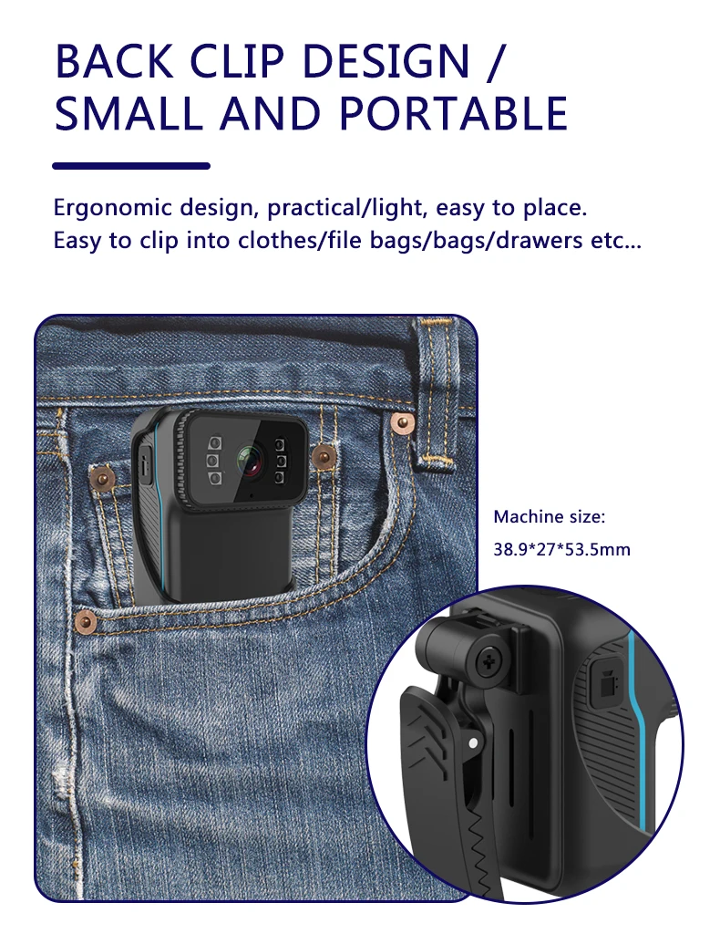 Videocamera Wireless Wifi Hotspot Mini DV videocamera per Vloging Video sport 1080P videocamera HD videosorveglianza supporto Wireless 256G