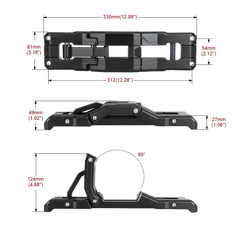 AEA7-For Jeep Wrangler Jk Jku Jl Jlu 2007-2021 سيارة قابلة للطي خطوة الباب المفصلي خطوة القدم دواسة طوي أجزاء الملحقات
