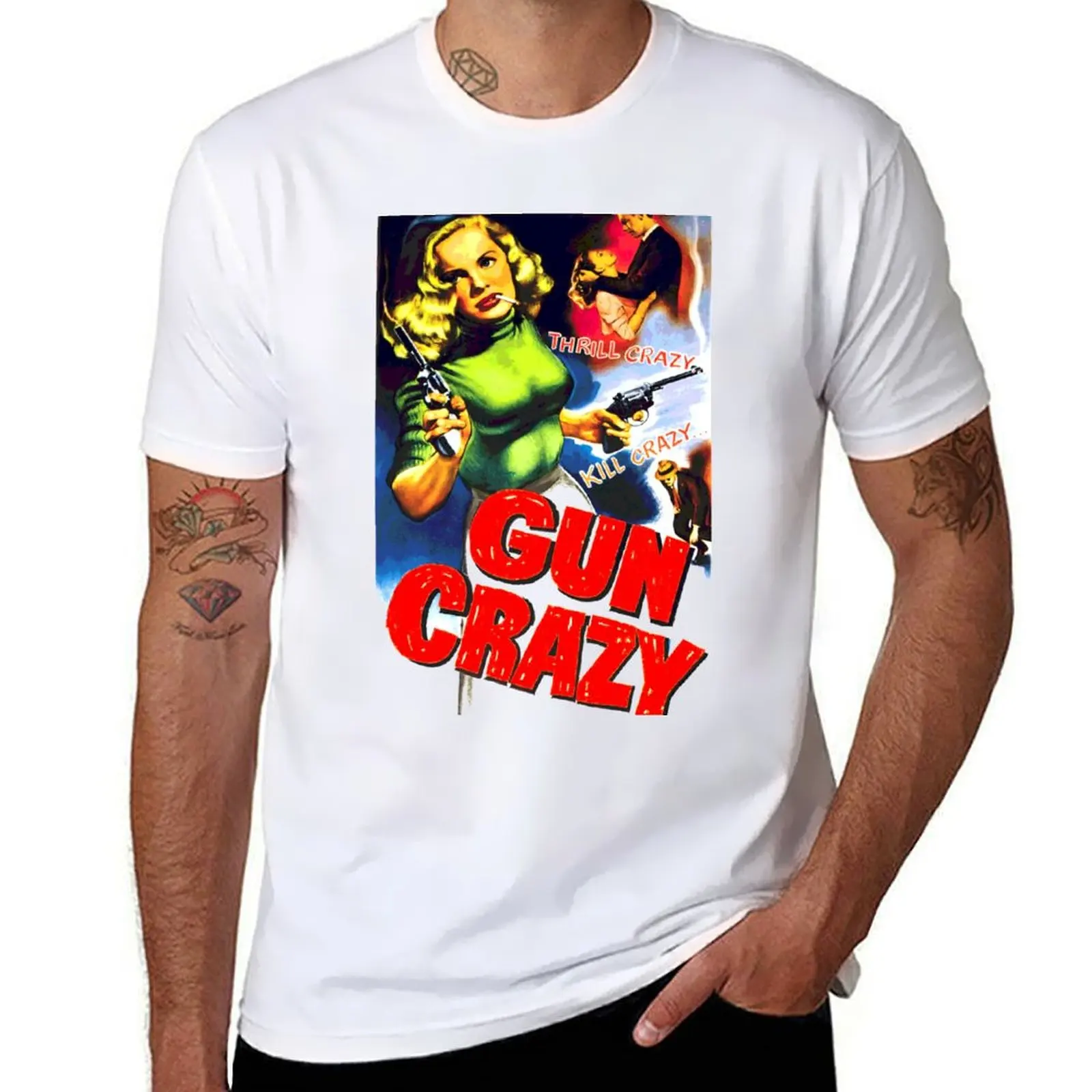 

Gun Crazy T-Shirt t shirts for man pack white t shirt men 100% cotton luxury brand cotton t shirts man 100% T-shirt