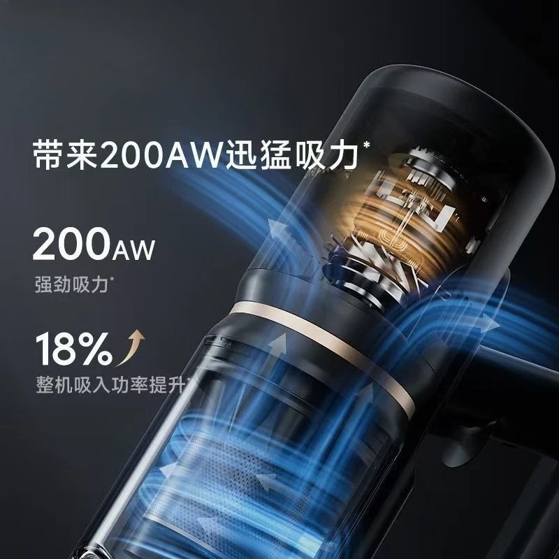 مكنسة كهربائية منزلية لاسلكية محمولة بالشفط الكبير بدون رعاية