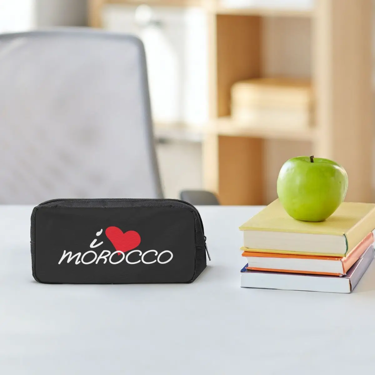 

Moroccan Passport Kingdom Of Morocco Pencil Cases for Student Gifts Pen Box Pencil Bag Big Capacity Pencil Pouch Pen Holder