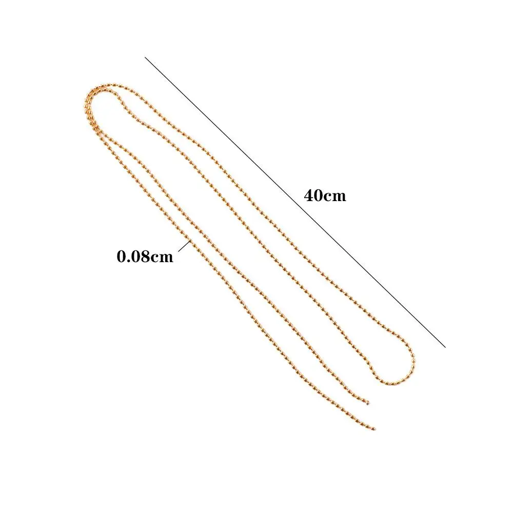한국 라인석 DIY 네일 주얼리 골드 네일 아트 체인, 3D 네일 아트 장식, 네일 아트 스틸 볼 체인, 매니큐어 액세서리
