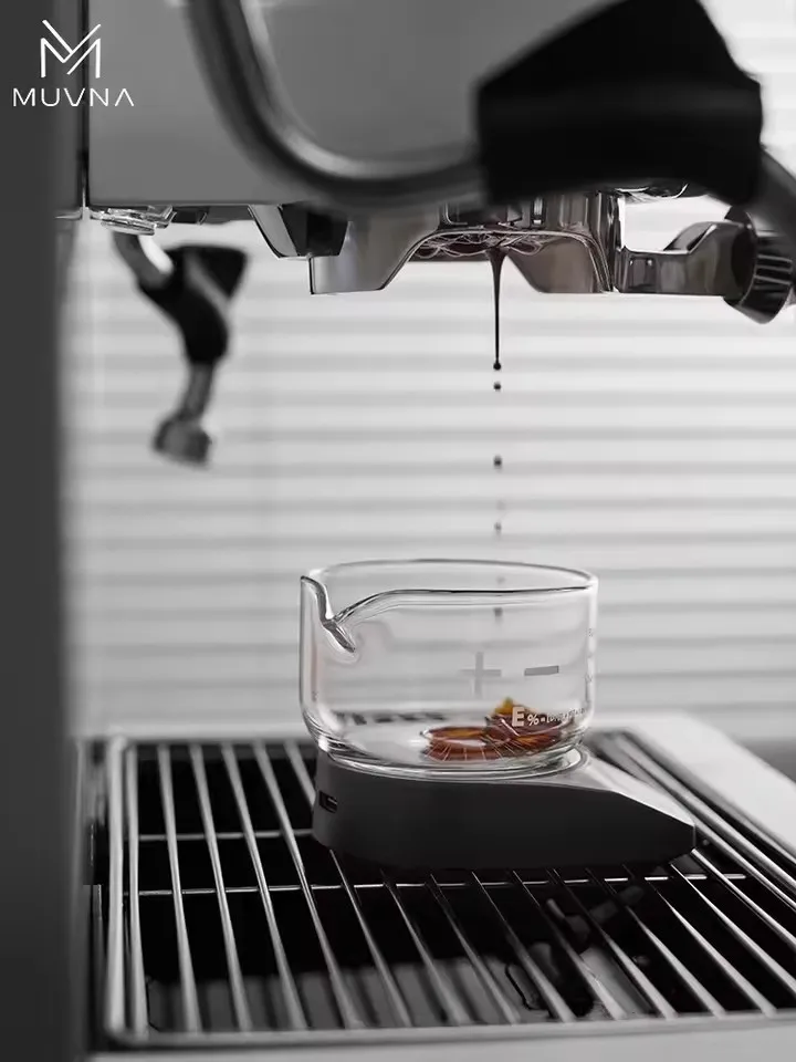 MUVNA-Mini مقياس الاسبريسو الإلكتروني الوزن 0.1 جرام شاشة LED عالية الدقة ميزان القهوة المحمول مخصص استقبال كأس قضيب