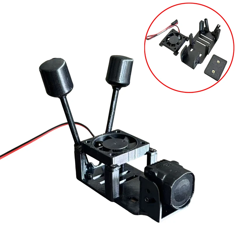 1Set For DJI O3 Air Unit Heat Dissipation Mount Compatible with DJI FPV 5V/12V Cooling Fan Parts for RC Fixedwing Airplane/Car