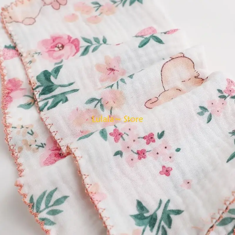 

Y4QA Детские мочалки из муслина и хлопка, детское полотенце для лица, мягкие детские муслиновые салфетки, нагрудники