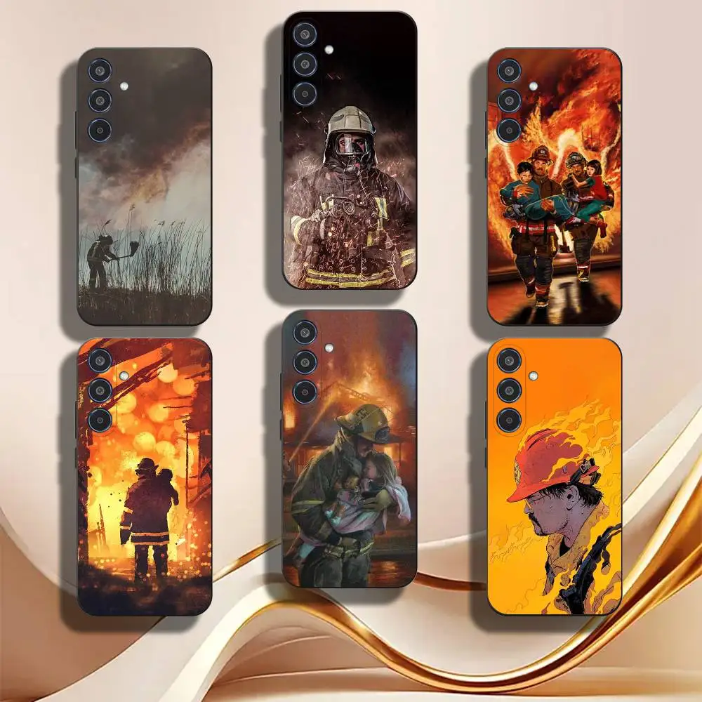 F-Firefighters Phone Case For Samsung Galaxy A12 13 Note 10Pro 20Ultra A20 21 30 31 40 41 A71 72,Matte Soft Back Cover