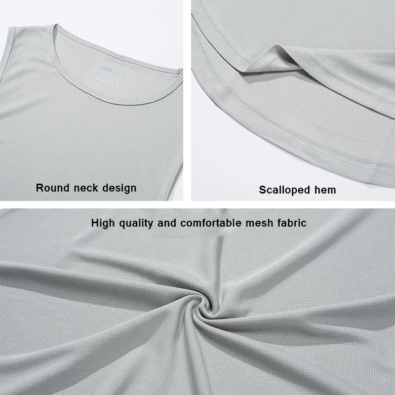 ONE MORE REP Men's Muscle Vests Summer Mesh Breathable Gym Clothing Fitness Sleeveless T Shirt Quick Dry Sports Tank Tops - view 6
