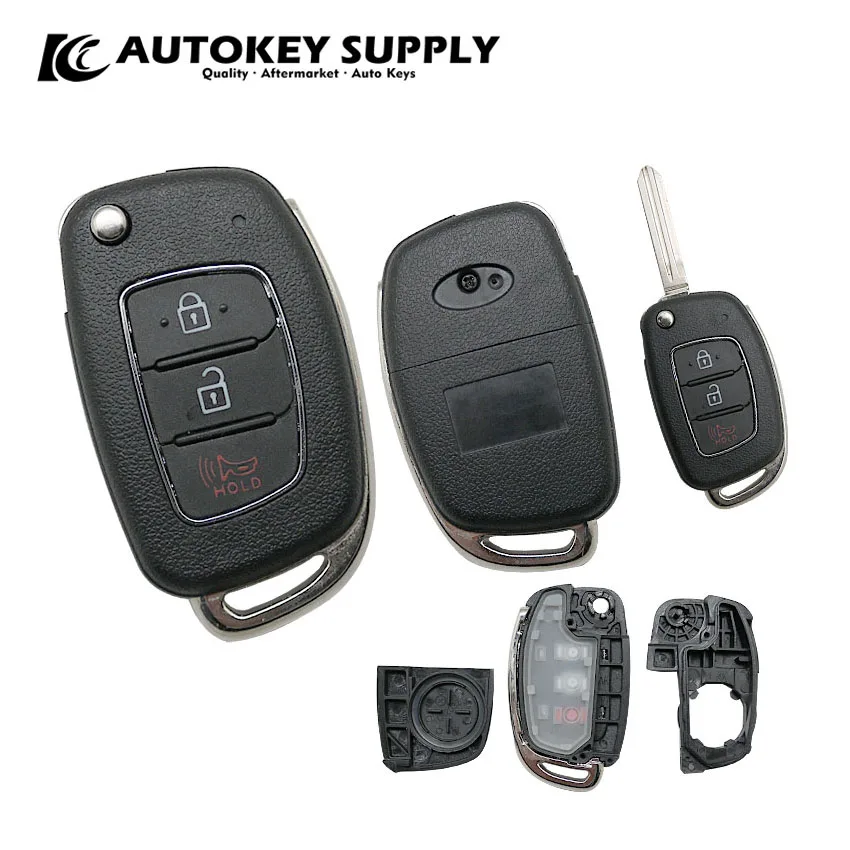 For New Hyundai / Kia 2+1 Buttons Flip Key Shell  AKHKF138