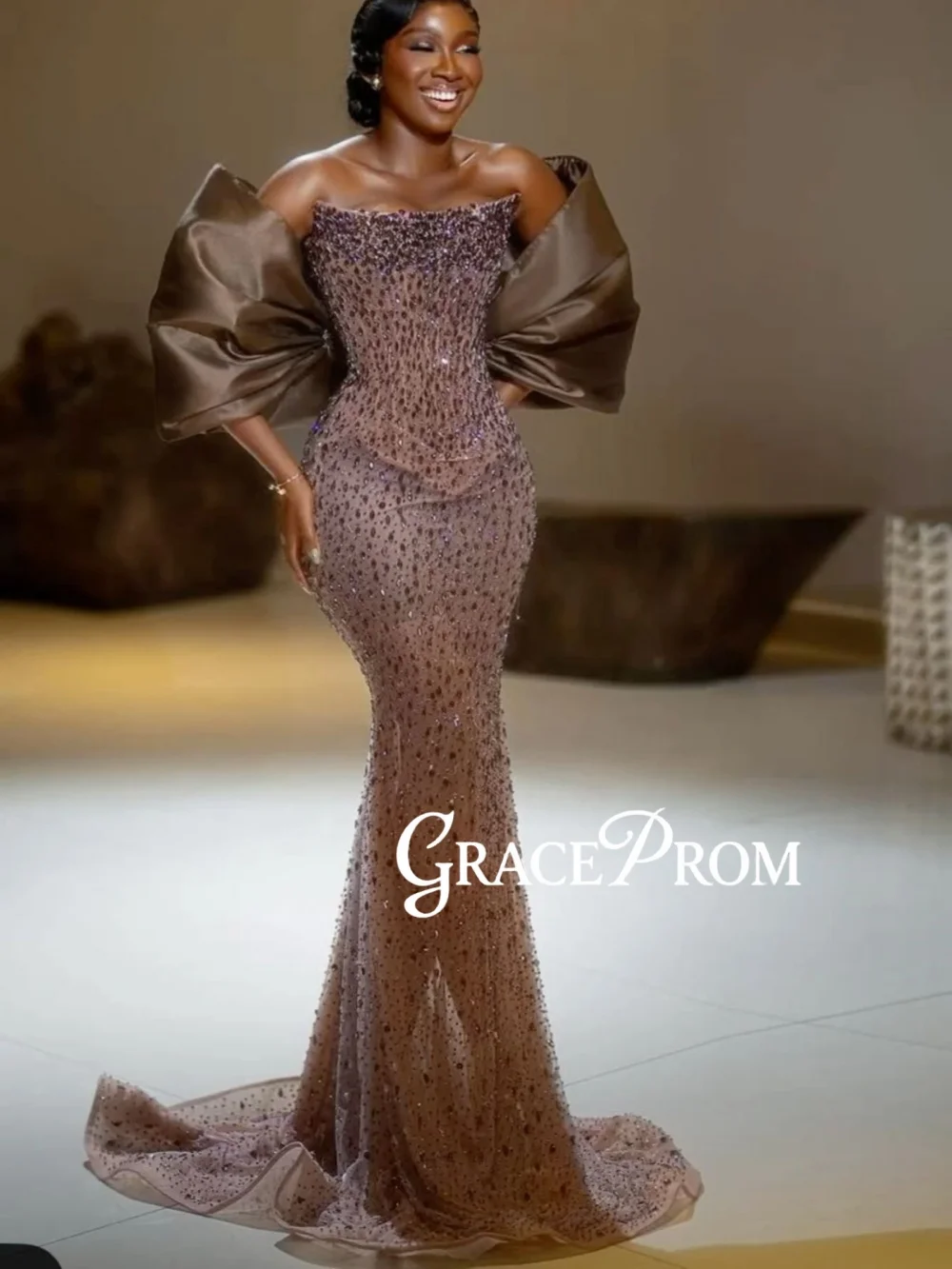 

Изысканное вечернее платье без бретелек с кристаллами и накидкой, длинное вечернее платье русалки с иллюзией, блестящие банкетные платья по индивидуальному заказу