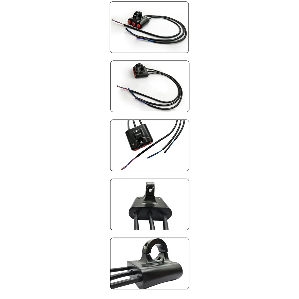 

Переключатель на руль для мотоцикла с функциями дальнего/ближнего света и двойной сигнализации, изготовленный из алюминиевого сплава, для электровелосипедов.