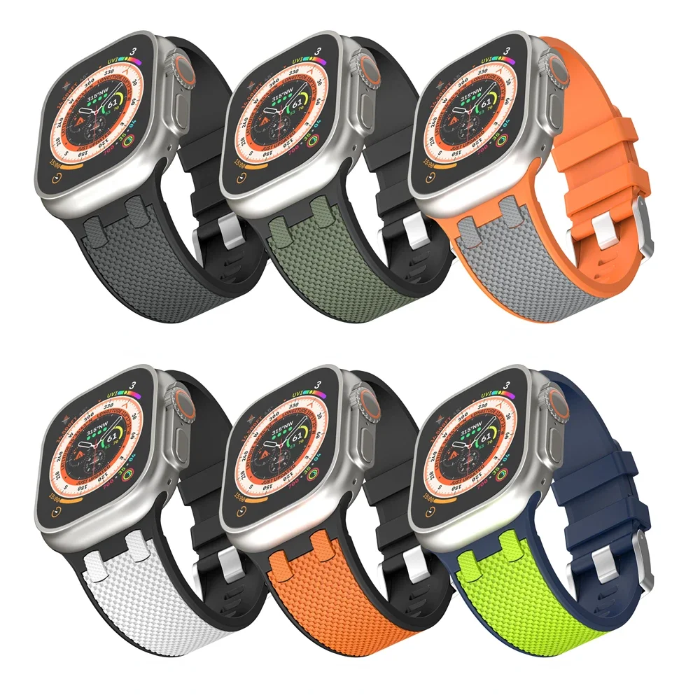 Silicone Strap for HK9 Ultra 2 Max 45mm HK8 Pro Max 49mm 44mm 40mm 42mm Bracelet for DT Ultra2 Hello Watch 3 H12 DT8