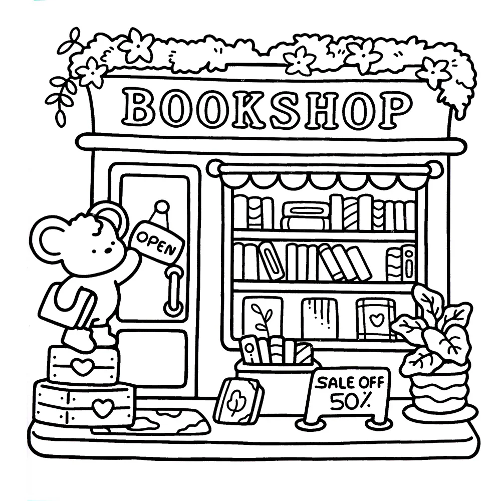 할로윈 유령 색칠하기 책 사랑스러운 소름 끼치는 생물 그림 선물을 특징으로 하는 성인과 청소년을 위한 작은 코너 색칠하기 책 / 회화  용품, image size:1000x1000