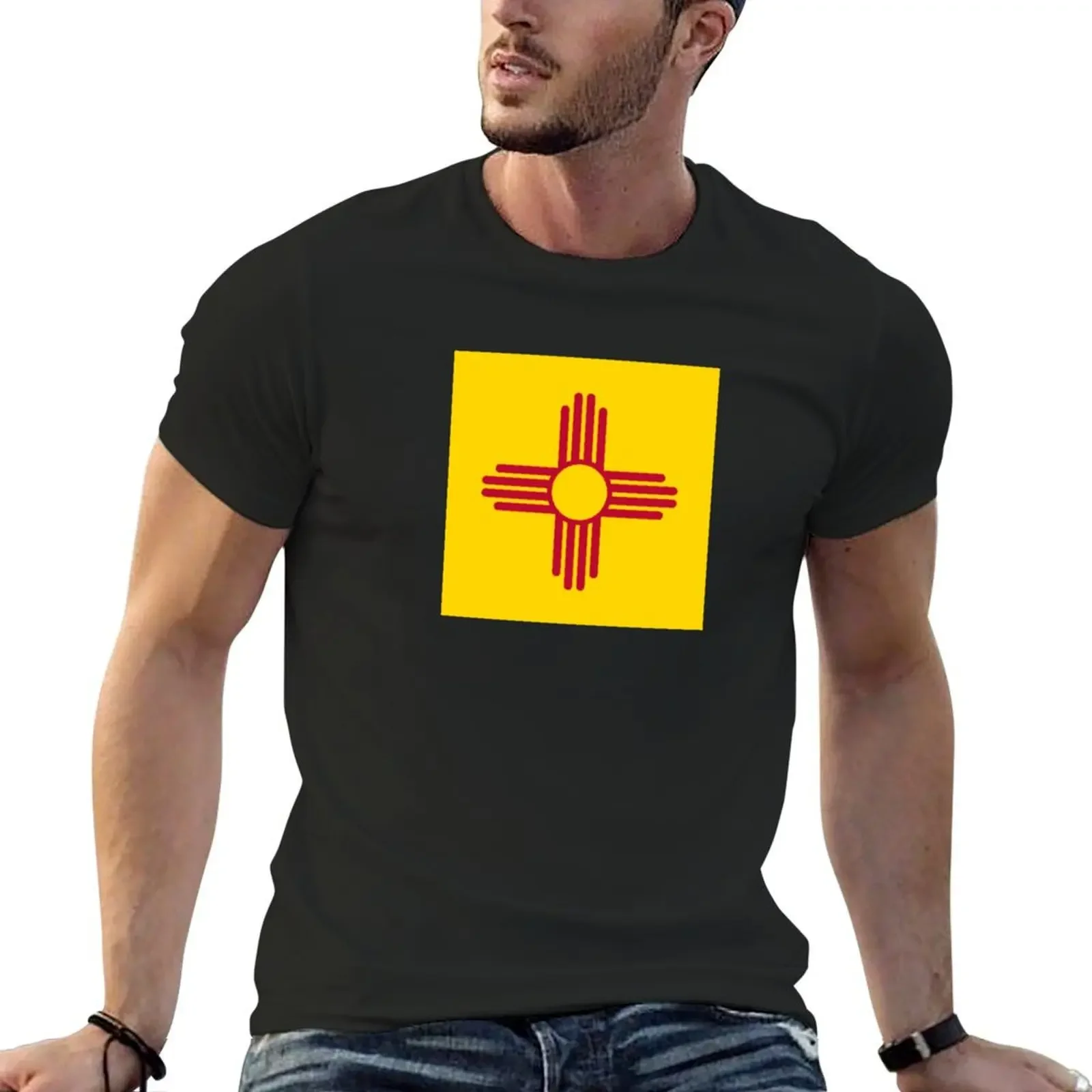 

the zia symbol T-Shirt essential t shirt summer top tee shirts for men