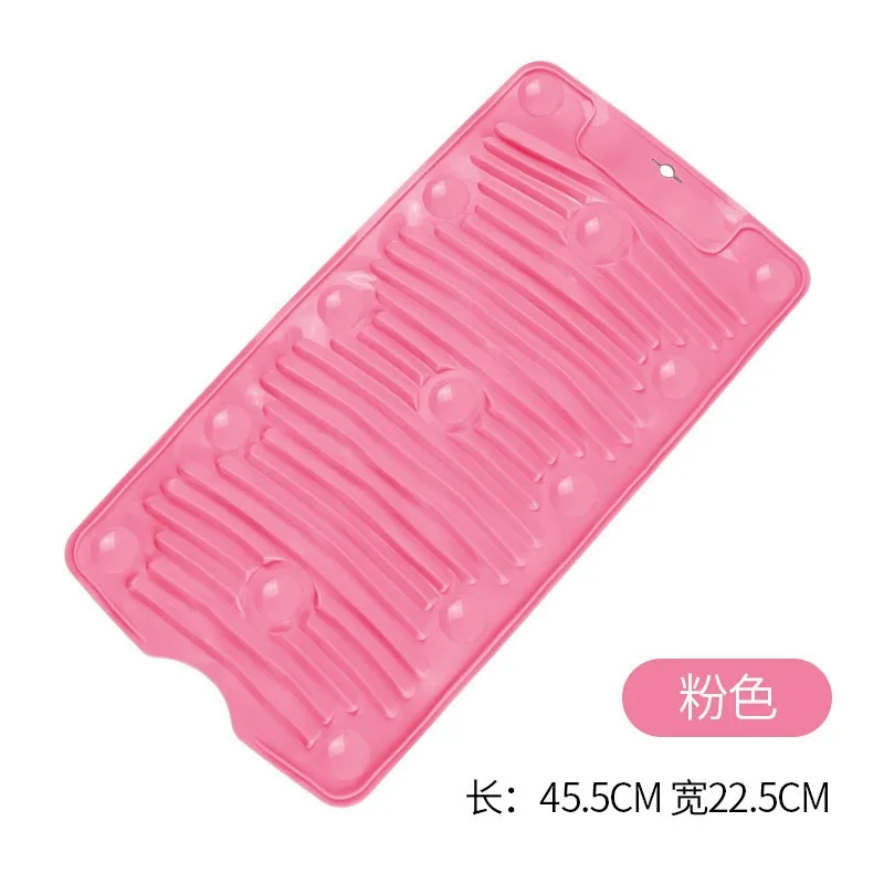 

Household foldable silicone washboard, bathroom software multi-functional suction cup type anti-skid washboard artifact