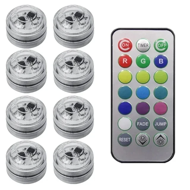 1Set Afstandsbediening Auto LED Interieur Omgevingslicht - Kleurrijke zelfklevende decoratie voor Auto Dak Voet Sfeerlamp 13 kleuren