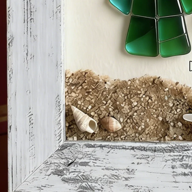 

Class Of 2026 Keepsake Art Keepsake Gift Coastal Style Handmade Sea Glass Wall Art Frame Decor for High School College Graduate