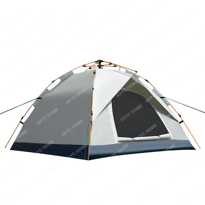 Beach Camping Tent Outdoor Fake Double Layer Quickly Open Picnic Sun Protection Windproof Waterproof Camping Tent