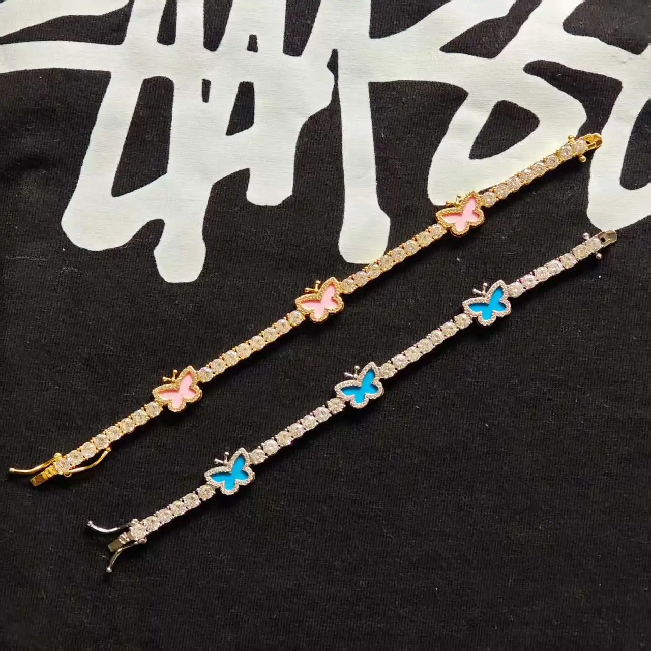 

Customized Star/Leaves Tennis Bracelet for Women Iced Out Tennis Chain Bracelet Fashion Jewelry for Gift
