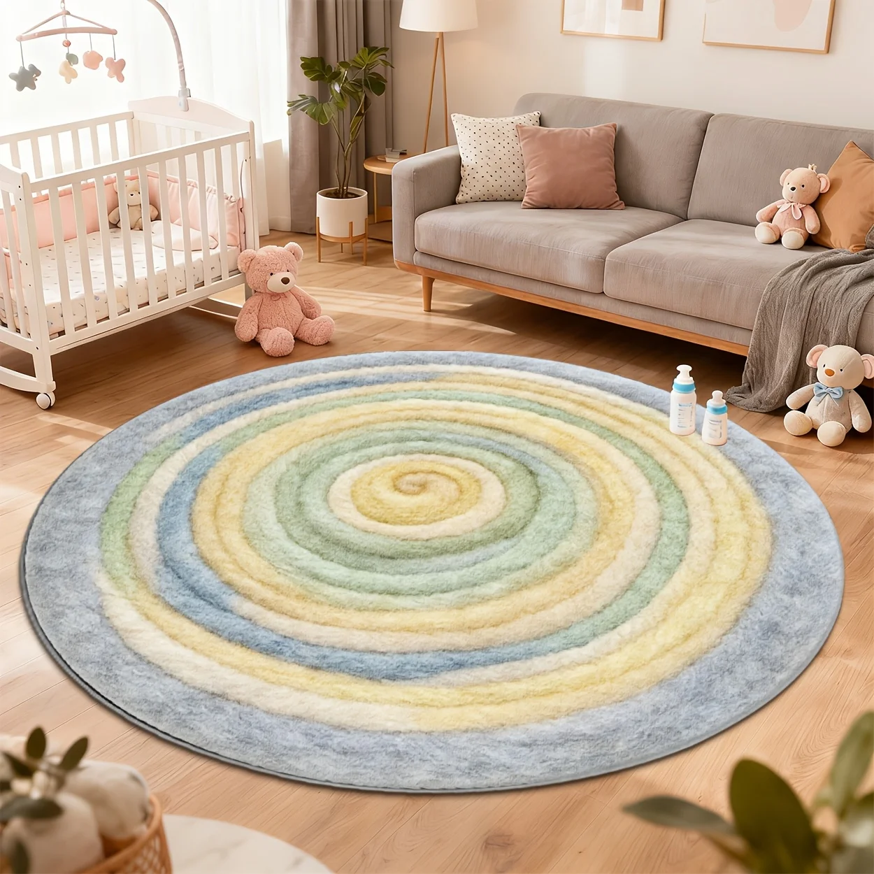 Artistic 2D print round carpet - Home Toilet Bathroom Design recension och pris