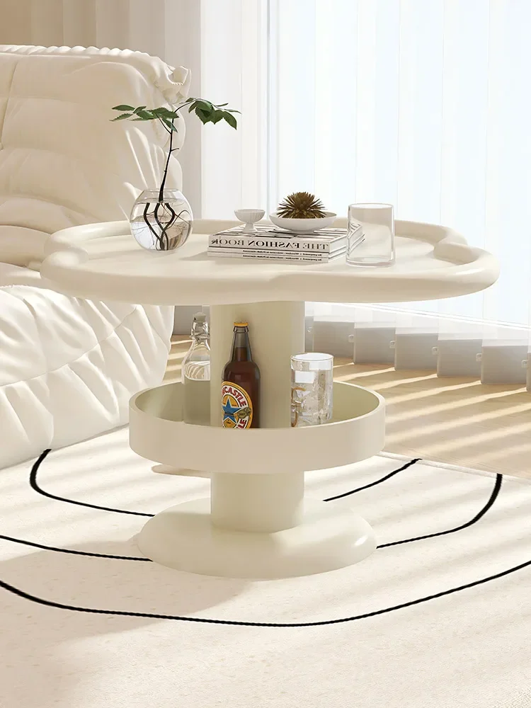 Creative Side Table Modern Minimalist Sofa and Tea Table Living Room Storage Rack Household Four-Leaf Clover Small round Table