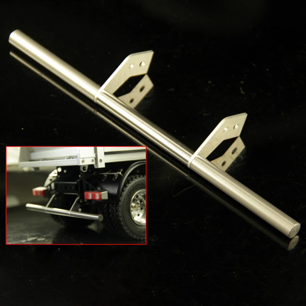 Metal Rear Bumper Rear Anti-collision Rod for 1/14 Tamiya RC Truck Tractor SCANIA MAN VOLVO TGX AROCS LESU Models Rc Cars Parts