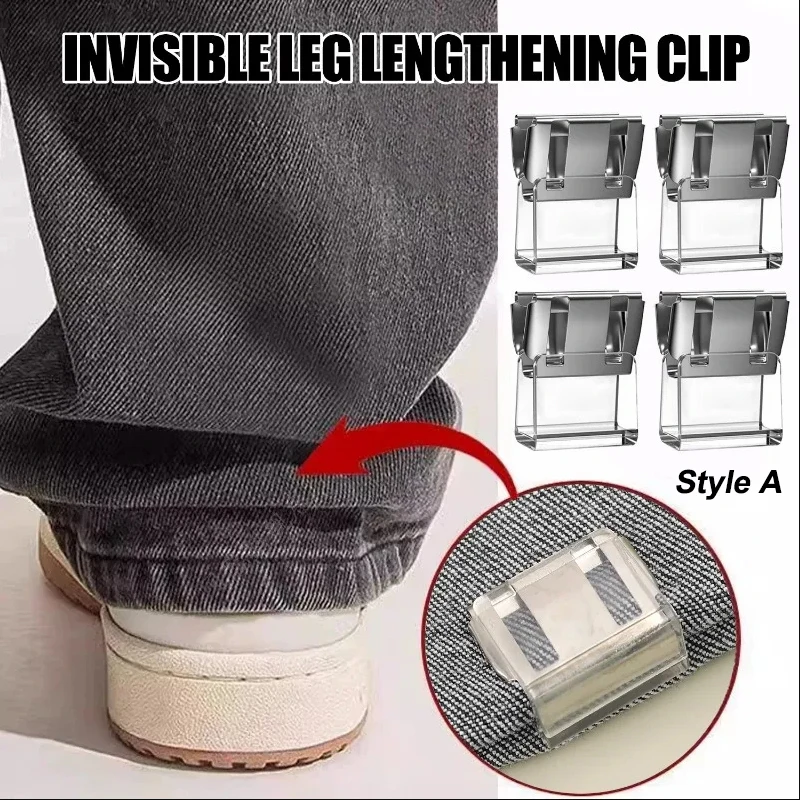 Detachable Anti Sliding Trouser Clip Invisible No Sew Concealment Buckle For DIY Sewing Craft 4-10Pcs Leg Shortening Clip