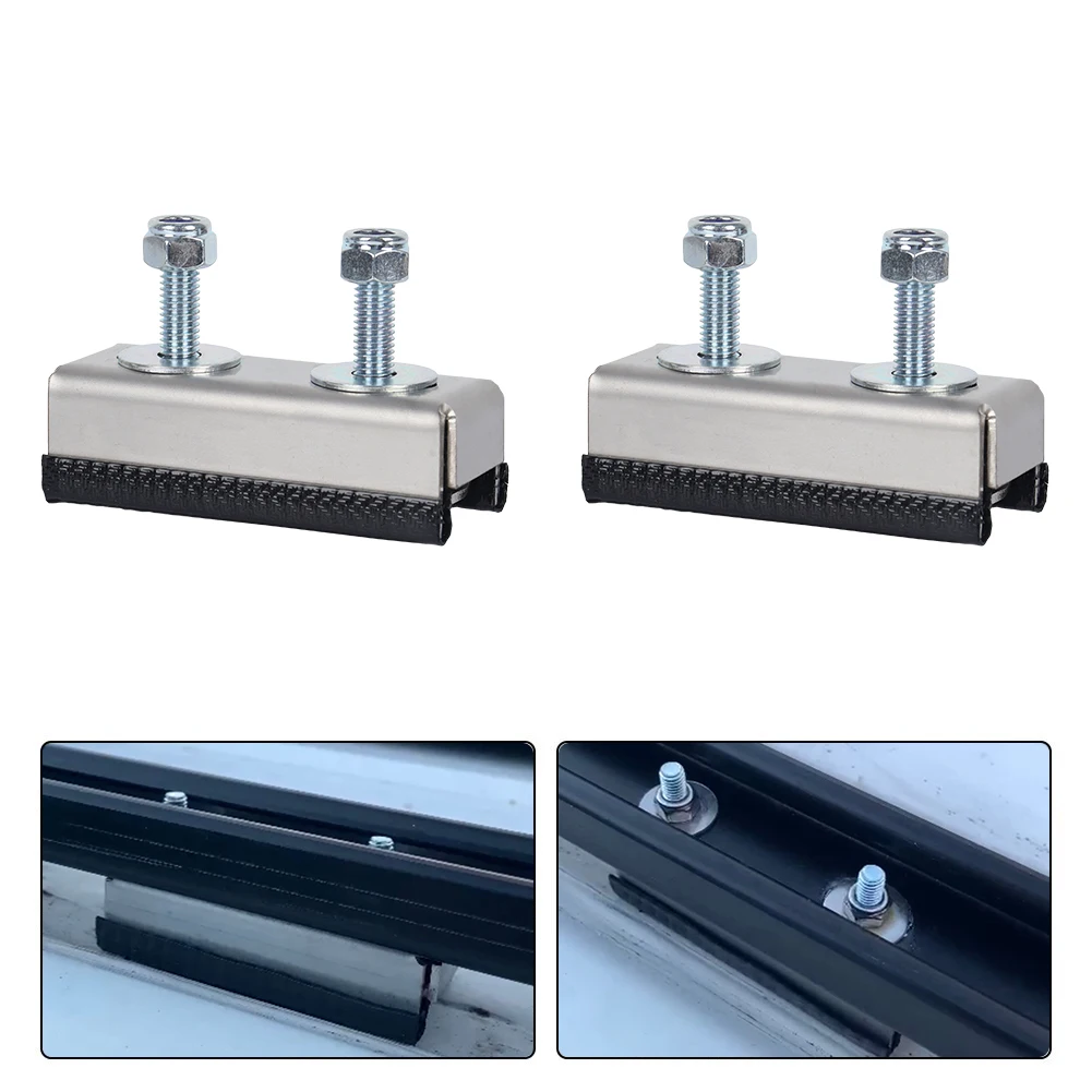 

2Packs for Fiat Ducato Peugeot Boxer Citroen Relay Camper Van Motorhome Roof Rail Mounting Brackets for Solar Panel or Roof Rack