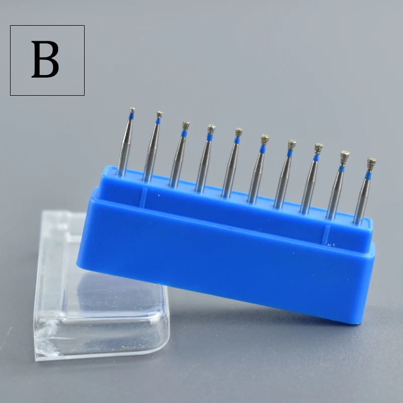 10 Stück/1,6mm zahn ärztliche Hoch geschwindigkeit bohrer Diamant bohrer für Zahnarzt zähne Polieren Schleif labor werkzeuge