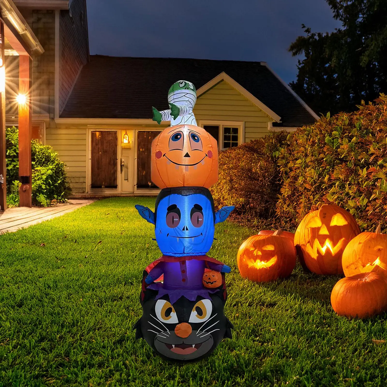 Halloween Inflatable Decoration Outdoor UK Adapter Patio Birthday Gift LED Lights for Kids Women Men Backyard Home Porch Holiday