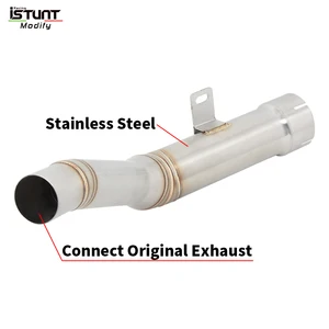 Motocicleta Escape Escape Mid Link Pipe, Silenciador Original, Deslizamento para Kawasaki ZX-10R, ZX10R, ZX 10R, 2021, 2022, 2024, Moto Connect 8 principais vendas ponteira kawasaki zx10r - №6