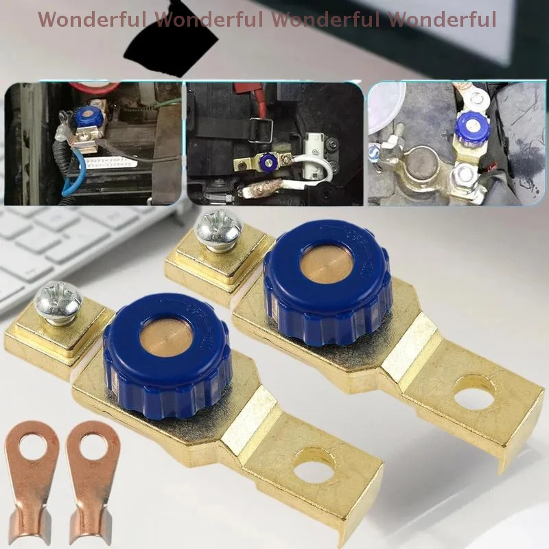 

Single Unit High Quality Zinc Alloy Battery Switch for Watercraft, RV, Bikes; Anti-Leakage Battery Isolator, Blue