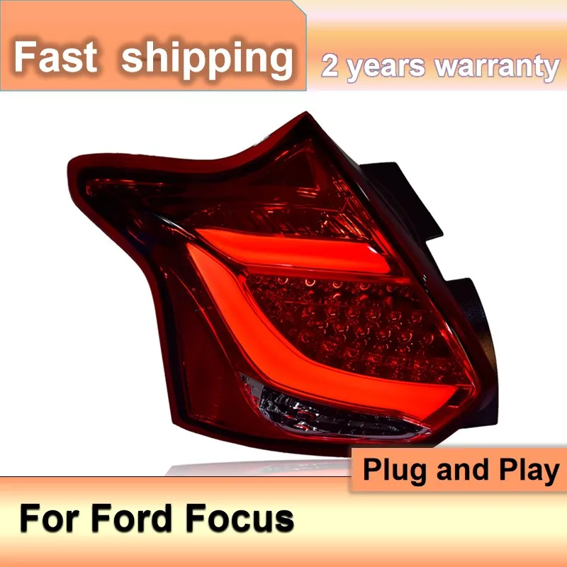 Accessori auto per Ford Focus fanali posteriori a LED 2012 2013 2014 Ford Focus fanali posteriori lampada posteriore con fendinebbia luce freno