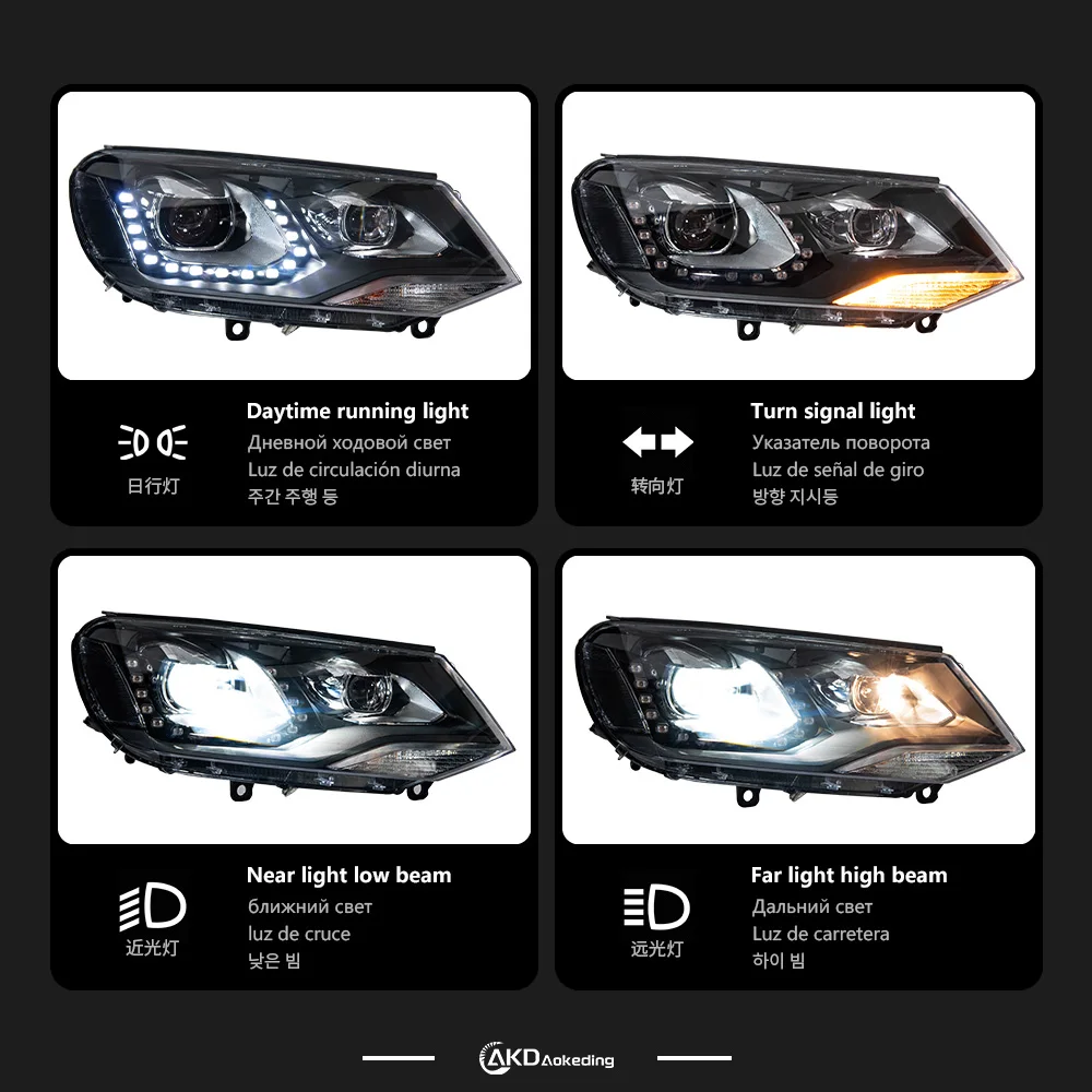 

Head Light For VW Touareg 2010-2015 Автомобильные Товары Head Lamp Hella 12V H7 Led Light Car Accessories Touareg Lights