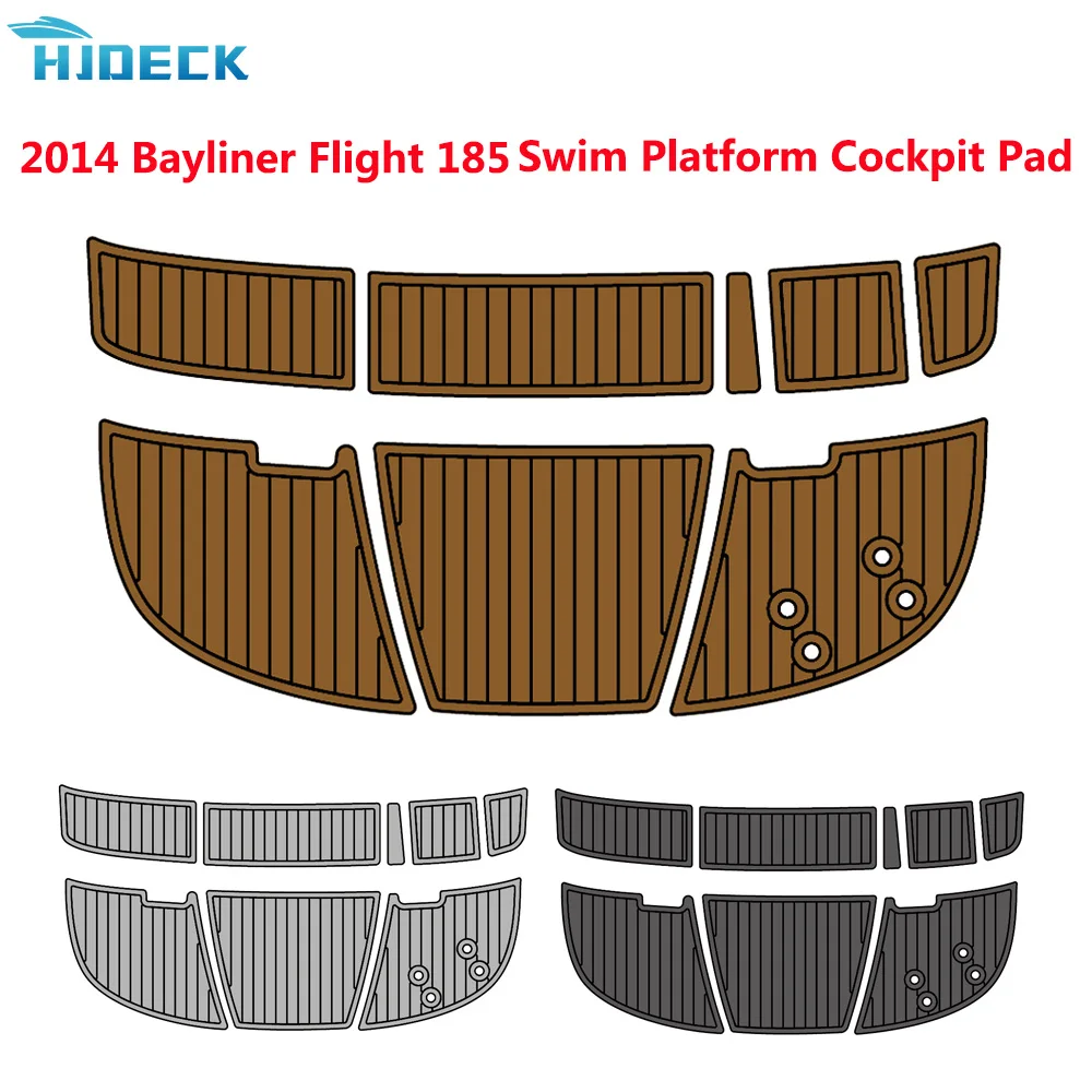 Комплект морской палубы для Bayliner Flight 185, тиковая пена EVA, коврик для лодки, напольный коврик для автомобиля, яхты, морской настил, настраиваемый