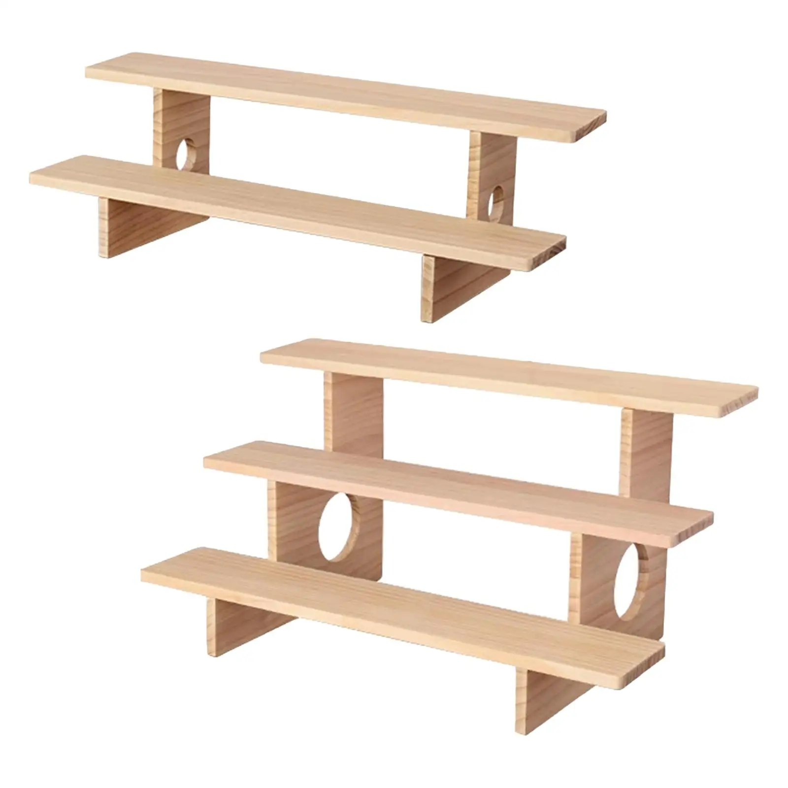 Wooden Display Riser Stand Cupcake Stand Step Ladder Versatile Exhibition Stand