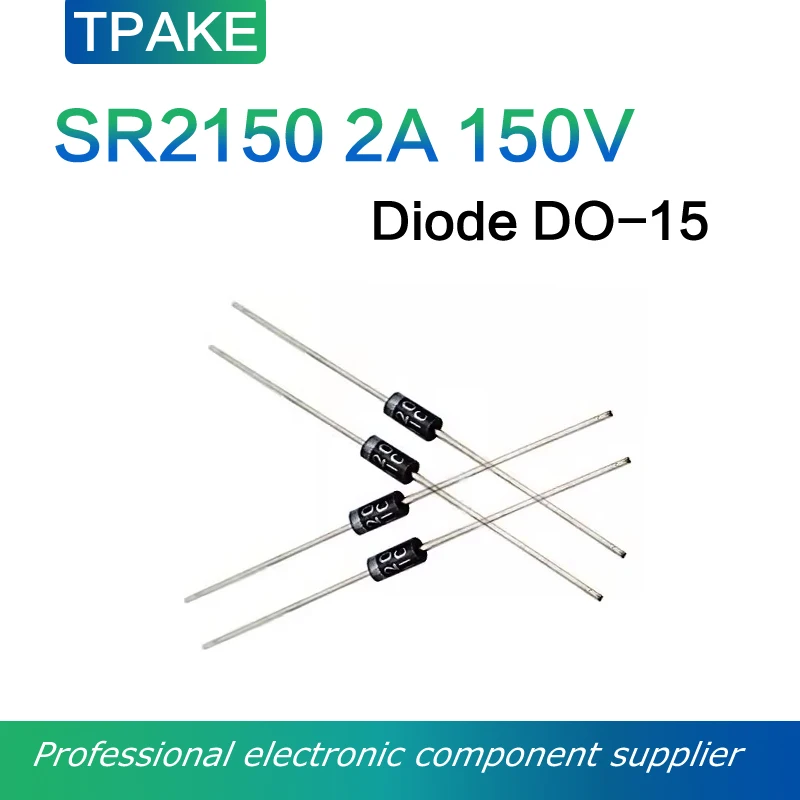 10pcs SR2150 2A 150V DO-15 Schottky Diodes