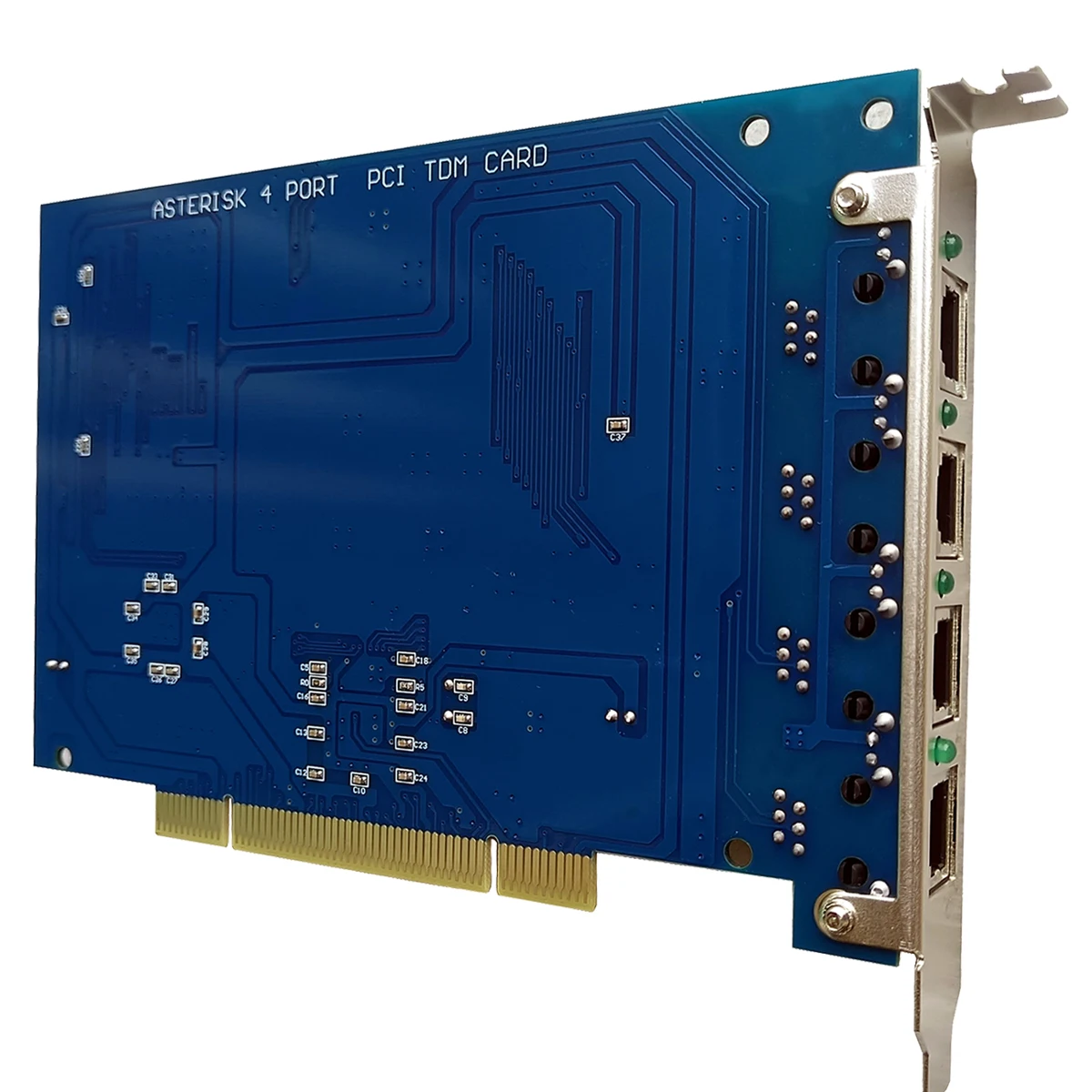 TDM410P with 4 FXO FXS Modules - FXS FXO Card Compatible with Sangoma FreePBX Asterisk Issabel VitalPBX TDM400P VoIP PBX