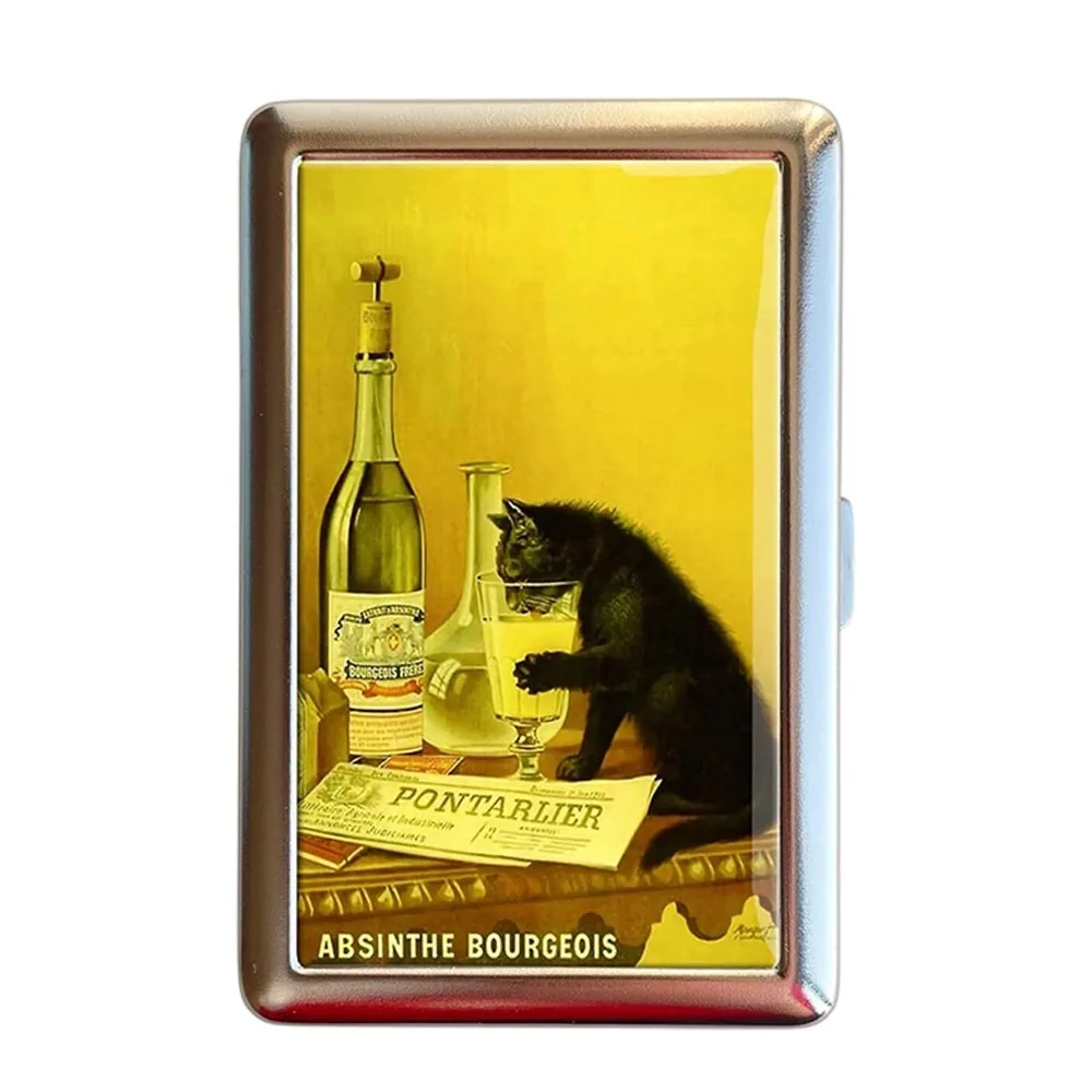 Vintage-Style Vintage Card Case Versatile Design Easy Snap Cash Case Multi-function Metal Material Card Holder ID Card Holder