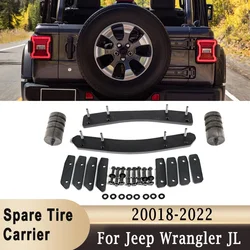 Oversized Spare Tire Carrier Modification Kit Tailgate Spare Tire Enhance Mounting Bracket Kit for Jeep Wrangler JL 2018-2022