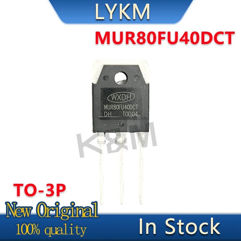 5-10/PCS New Original MUR80FU40DCT 80A 400V TO-3P Inverter welder fast recovery diode In Stock