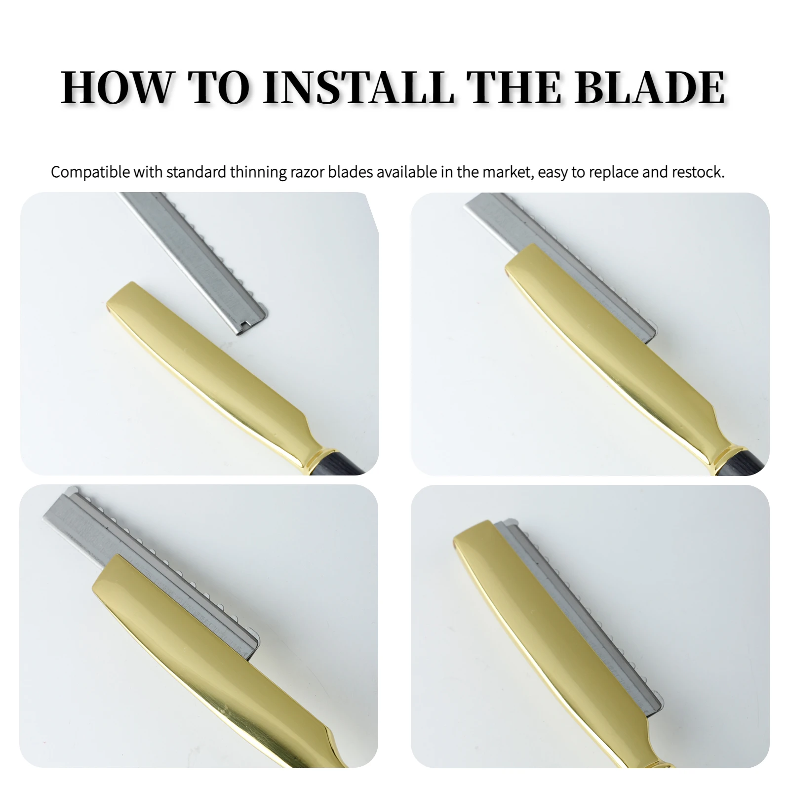 ترقق الحلاقة مقبض خشبي مستقيم صالون تصفيف الشعر الحلاقة دليل الحلاقة عصا مقص الشعر الحلاق قص الشعر سكين أرق