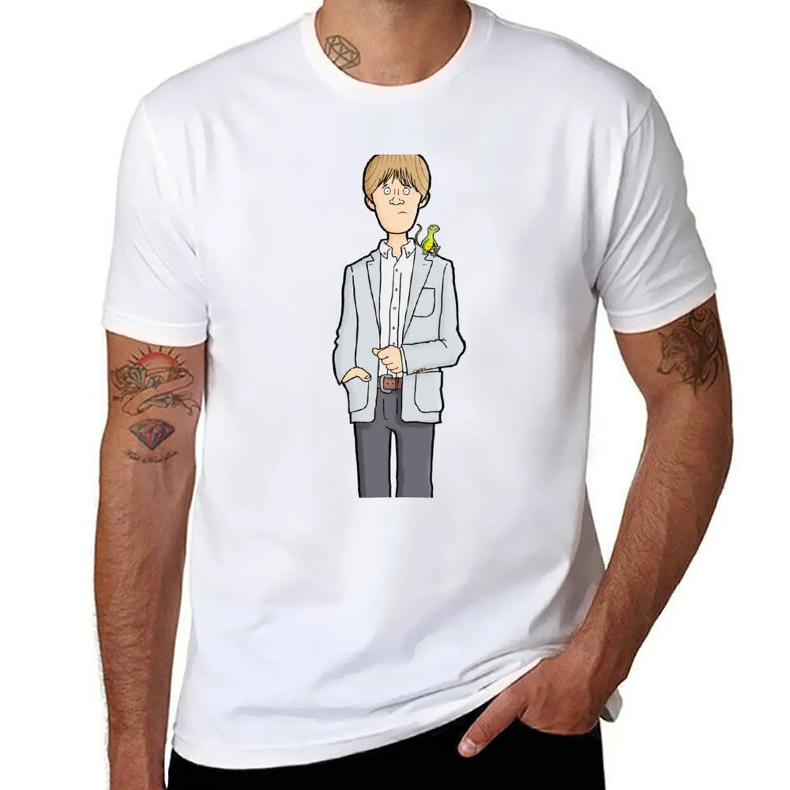 

Humphrey Goodman - Death in Paradise T-Shirt Casual Loose Fit Short Sleeve T-Shirt